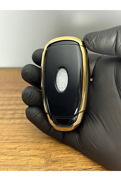 Mavi Keys Husă din silicon cu 3 butoane compatibilă cu Smart pentru Hyundai Kona Elantra i10, i20 Santa Fe 2019 și mai sus, culoare neagră