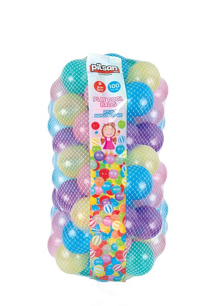 OEM Set 100 Mingi Colorate cu Sclipici pentru Copii – 6 cm, Piscină, Cădiță, Spațiu de Joacă, 1–8 Ani