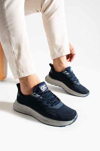 Moppy Men's Black Mesh Casual Sports Shoes