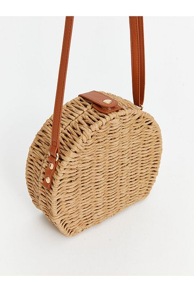 LC Waikiki Women's Straw Shoulder Bag