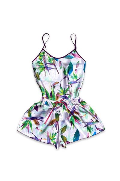 Intisimo Women's Pajamas, Satin, 2 Pieces, Autumn, Multicolor