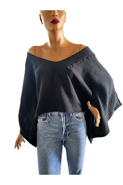 estewoman Muslin Boat Neck Blouse
