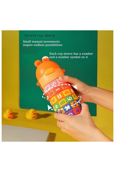 Orbitkid 430ml Insulated Kids Water Bottle – Orange, Leak-proof With Straw & Strap