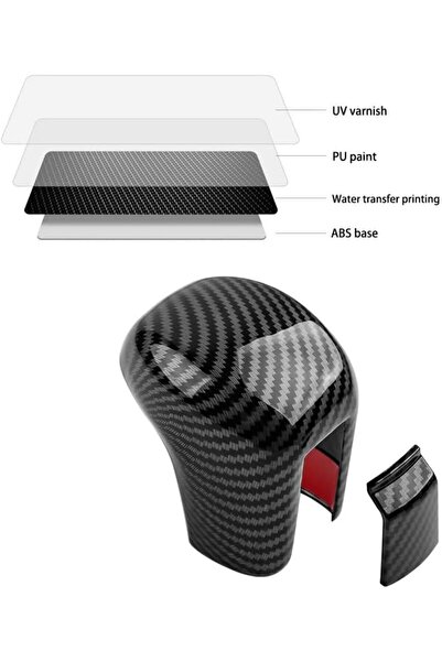 Genel Markalar Honda Civic FC5 / FK7 Karbon Fiber Vites Topuzu Kaplama Koruma 3'lü Set (Sedan & Hatchback)