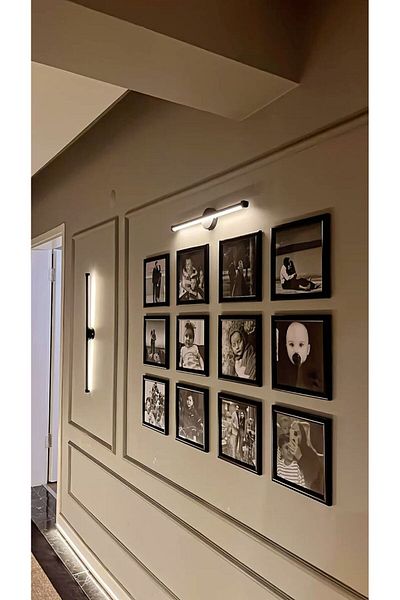 LiliaHome 2 Pieces 24X24 cm Black Photo Frame