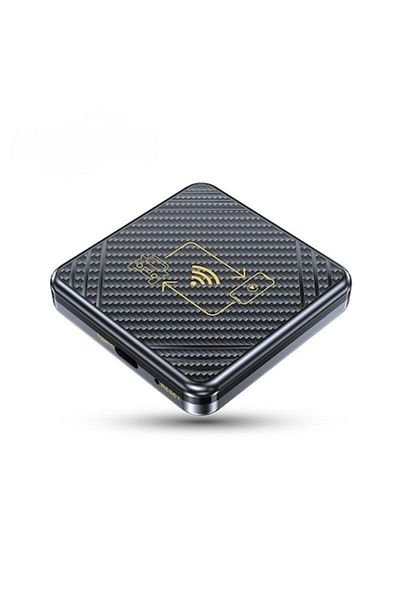 zyteq Adaptor wireless CarPlay & Android Auto ZYTEQ® 2-în-1, Plug-and-Play, WiFi 5GHz, BT, compact, gri