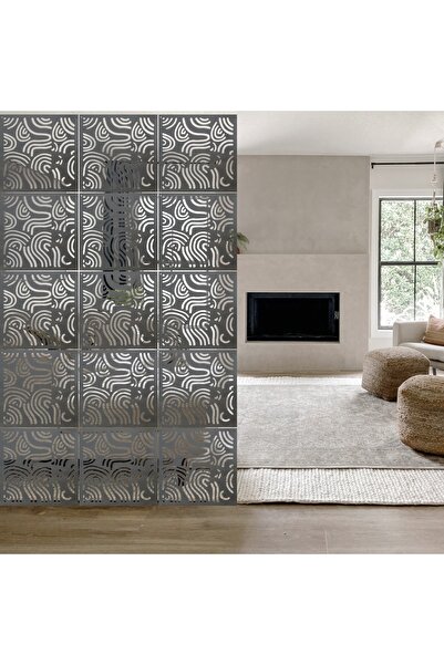 Yc Dekor Ahşap Paravan Sarkıt Paravan Seperatör Oda Bölücü Ayırıcı 4 Adet 40*40