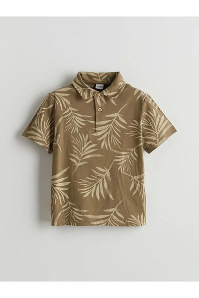 LC Waikiki Lcw Kids Khaki Polo Neck Boys T-Shirt and Shorts