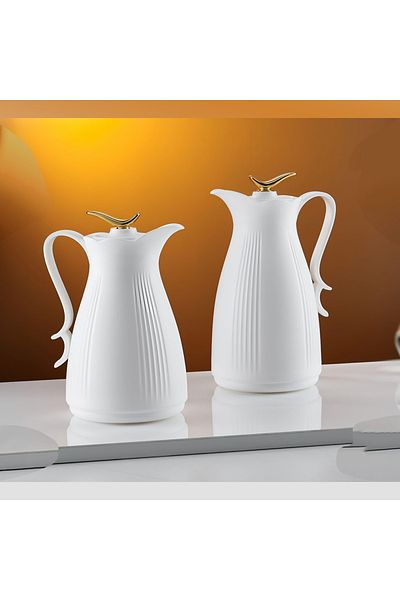 DVINA Royal Camel 2-Piece Tea and Coffee Thermos Set 1L + 0.5L