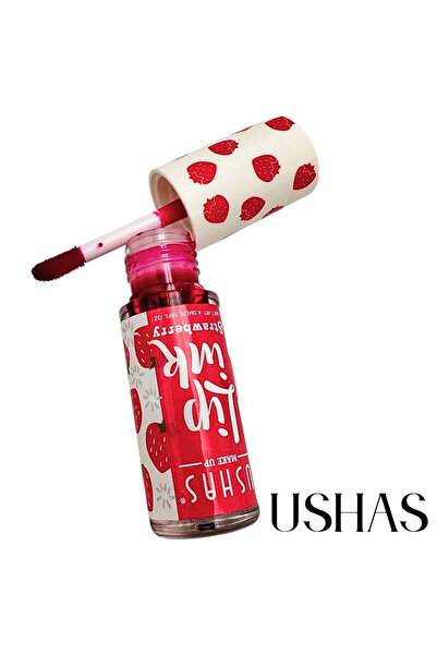 Ushas Lip Ink Ushas 01 Capsuni 4.5ml – Ruj lichid cu aroma de capsuni si fini...
