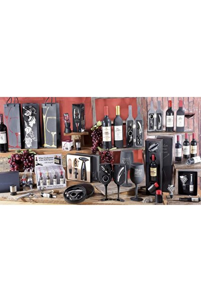 Decorer Tirbuson vin Bottle 2,4 cm x 11,5 H