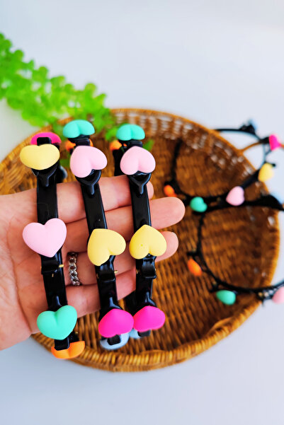 Nisankids Кольорова корона з серцеподібними фігурками та затискачами