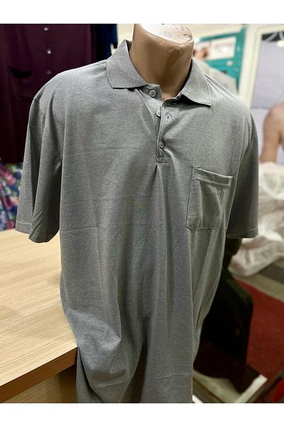 TCR Men's Polo Neck Button Pocket T-Shirt