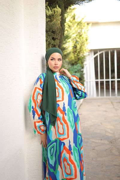 Nissra Φόρεμα Ankanoor Retro Pattern Viscose Anka25zv4