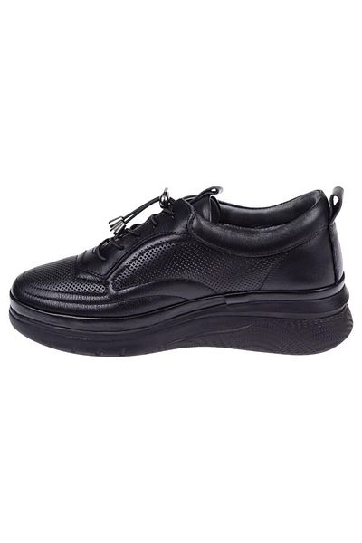 Beety 227.120 Pantofi de damă casual din piele naturală, neagră, cu toc, cu talpă cu curele