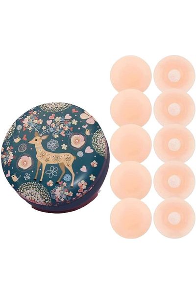 Glamroot 5 Pair Women Reusable Cover Adhesive Stick-on Bra Pad Petals/Sticker/Pasties With Me
