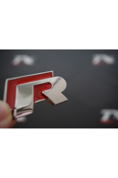 DK Tuning متوافق مع شعار Volkswagen R Fender Side 3m ثلاثي الأبعاد من الكروم ...