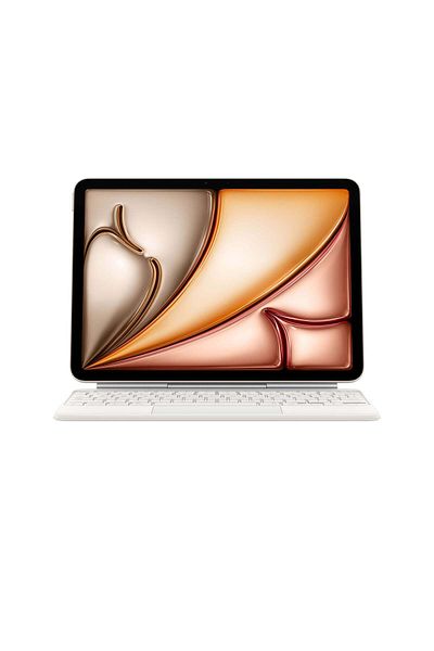 Apple لوحة مفاتيح سحرية لجهاز آيباد إير 11 بوصة (M3) - عربية - بيضاء