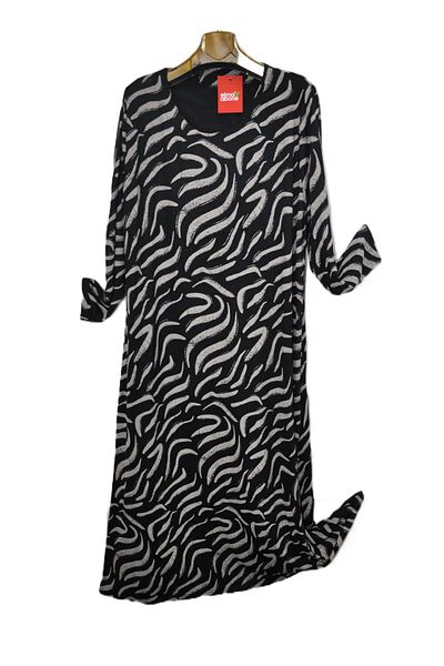 elma abone Plus Size Combed Cotton Dress