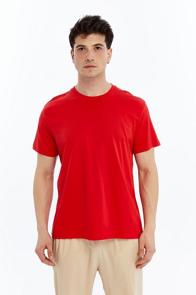 OXVİN Men's T-Shirt Cotton and Modal Blended T-Shirt