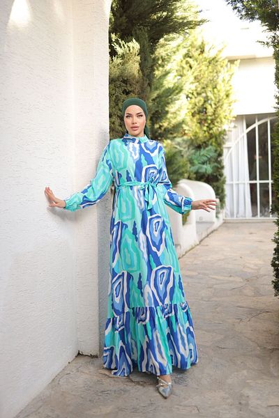 Nissra Φόρεμα Ankanoor Retro Pattern Viscose Anka25zv4