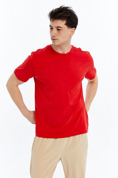 OXVİN Men's T-Shirt Cotton and Modal Blended T-Shirt