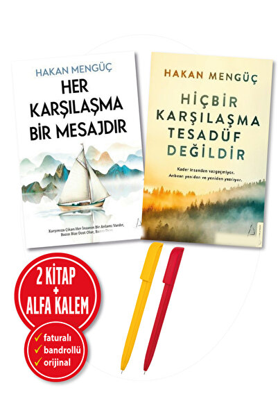 Destek Yayınları Alfa Kalem+Hakan Mengüç 2 Kitap (Her Karşılaşma Bir Mesajdır...