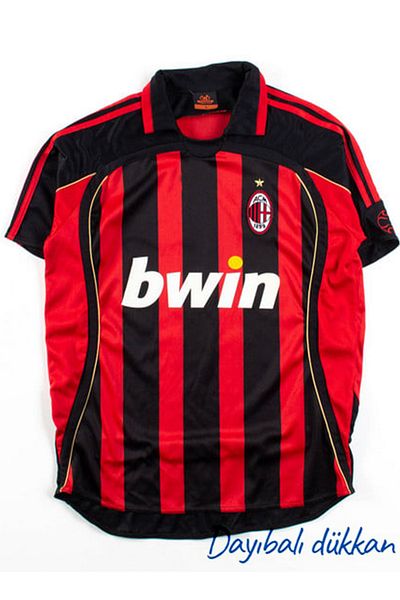 DAYIBALI DÜKKAN Copy - Dayibali Kaka Leite 2006 2007 Red Black Nostalgia Jersey