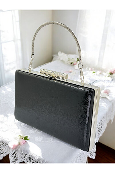 Biçanta Νέο μοντέλο μαύρο χρώμα με γυαλιστερό μοτίβο με λουράκι με λαβή γυναι...