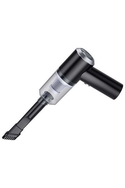FOXMAG24 Mini aspirator auto portabil, reîncărcabil, HEPA, suflare/aspirare, accesoriu, negru