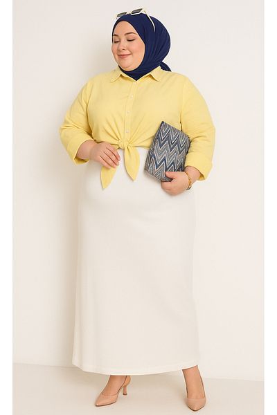 CNG MODA Plus Size Hijab Pencil Skirt