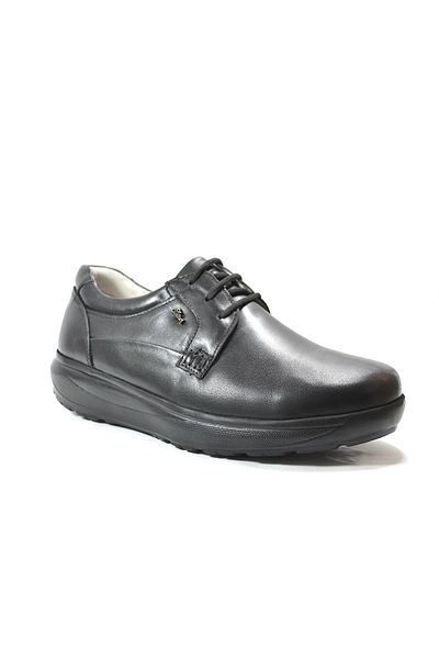 Dr.Comfort Dr. Comfort 10014 Black Genuine Leather Bonded Orthopedic Diabetic Men's Candy Shoes