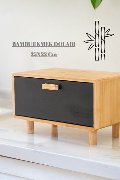 welcomein Bamboo Bread Cabinet Bread Box