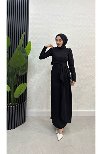 modadeywearst فستان حجاب بتفاصيل مكشكشة