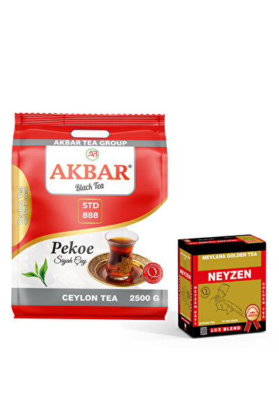 Mevlana Çay Garantili Premium 2500 gr'lık Saf Seylan Çayı + NEYZEN ÇAY 75'li Sallama Hediyeli