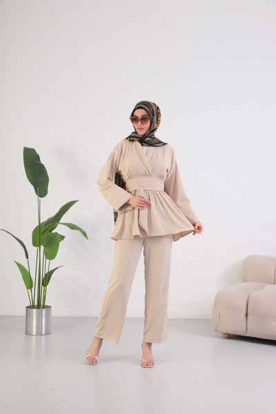 RMG BUTİK Women's Silk Suit Bottom Top