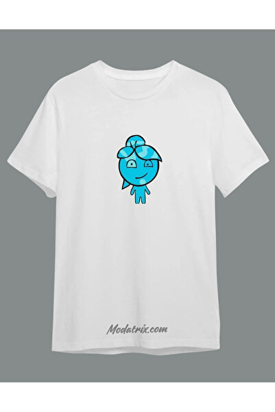 UNIQUE DESIGN Дорогий Комбінація 2-х пакетів Футболка з принтом «Вогонь і вода» Oversize з короткими рукавами