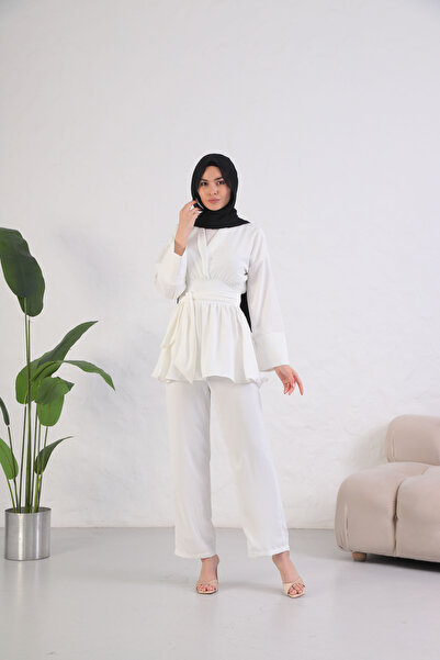 RMG BUTİK Women's Silk Suit Bottom Top