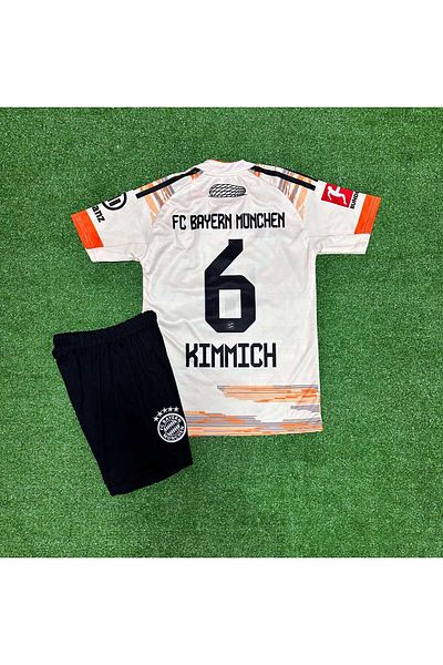 MONTENERO Bayern Munich 2025/26 New Season Joshua Kimmich Away Kids Jersey Set of 2
