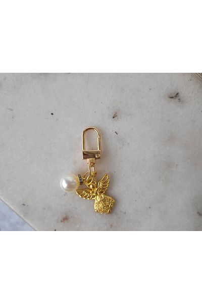 Karra Art Pearl Angel Keychain Wallet Bag Charm