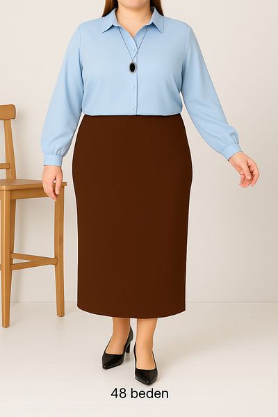 CNG MODA Plus Size Hijab Pencil Skirt