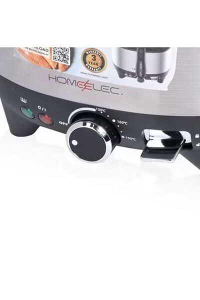 Other Home elec Deep Oil Fryer Home elec 1600 Watt 2.5 Liter Stainless Steel