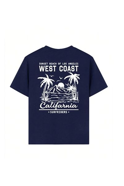 Let's Wear Μπλουζάκι με στάμπα California για άντρες, γυναίκες και αγόρια