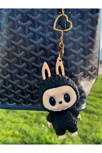 epoksi Labubu Figure - Bag Charm - Bag Ornament - Charm - Wallet Accessory