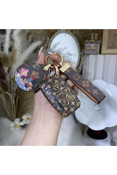 casehometr Range Rover Lv Pattern Brown Key Case