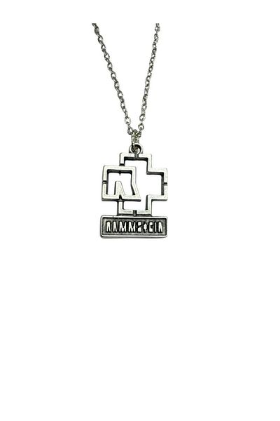 Herşey Nota Rammstein Logo Design Metal Necklace – Unisex – 60 cm