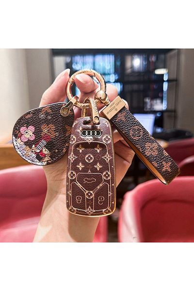 casehometr Key case with pattern LV compatible with Audi