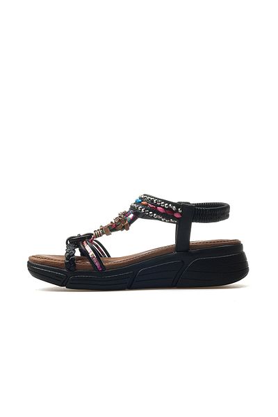 Guja Women's Stone Detailed Daily Sandals 25Y 25Y154-4 Z Black