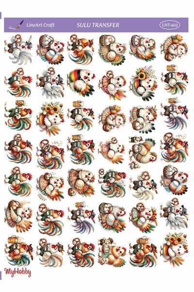 LİNEART Lineart Sulu Transfer No:LNT402 25x35cm