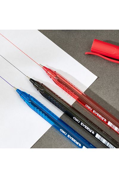 Deli EQ9-BL Ball Point Pen Mini Tip 0.7mm Blue - 50pcs/box - ideal for office and school writing
